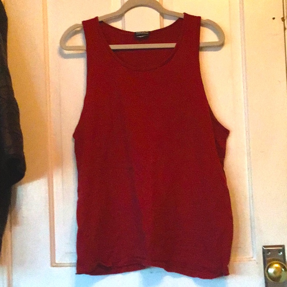 Classic 80’s red tank top/muscle shirt!